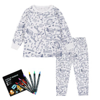 KleurPyjama™ Kreatieve Graffiti Pyjama Set