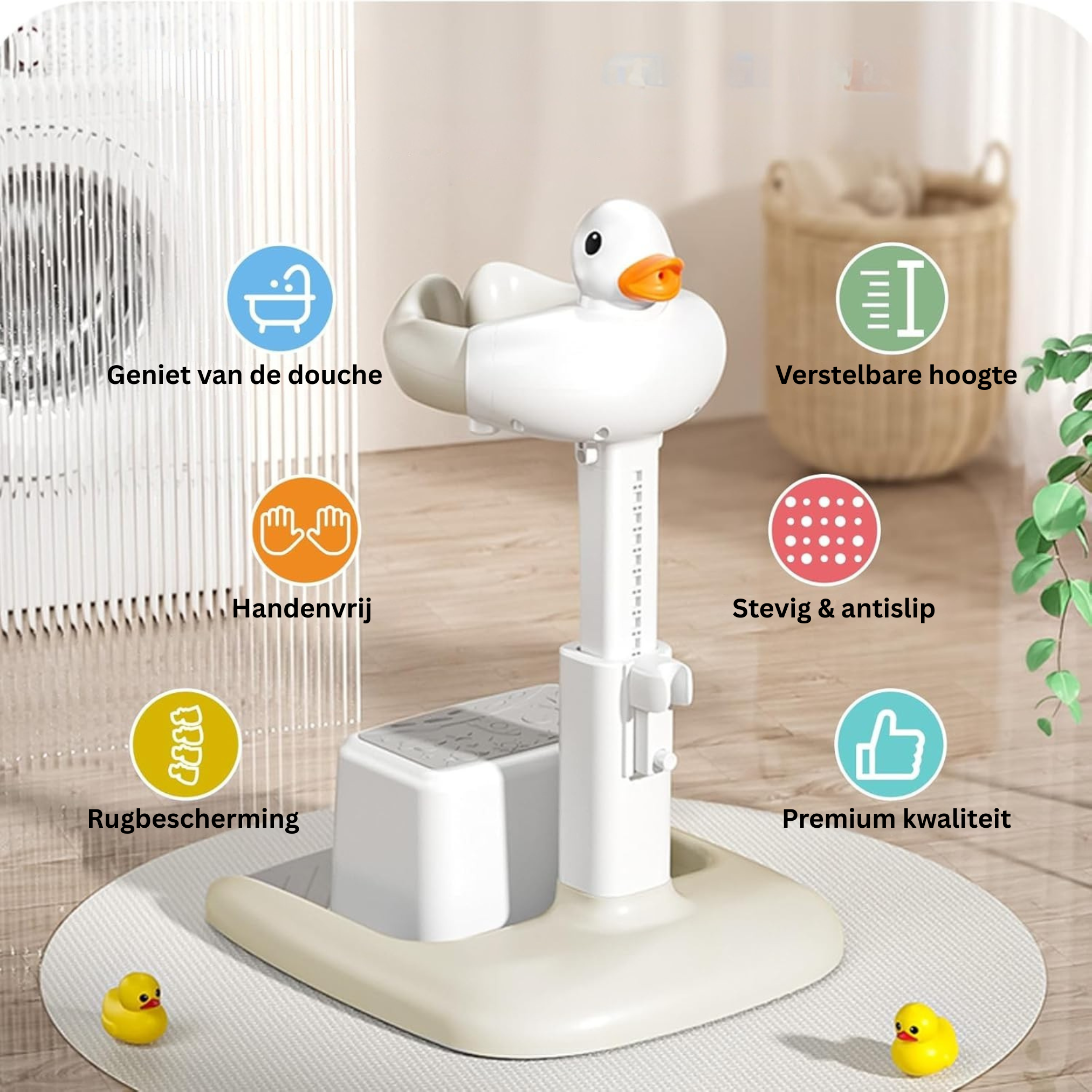 BadBuddy™  Verstelbare Badsteun voor Baby’s