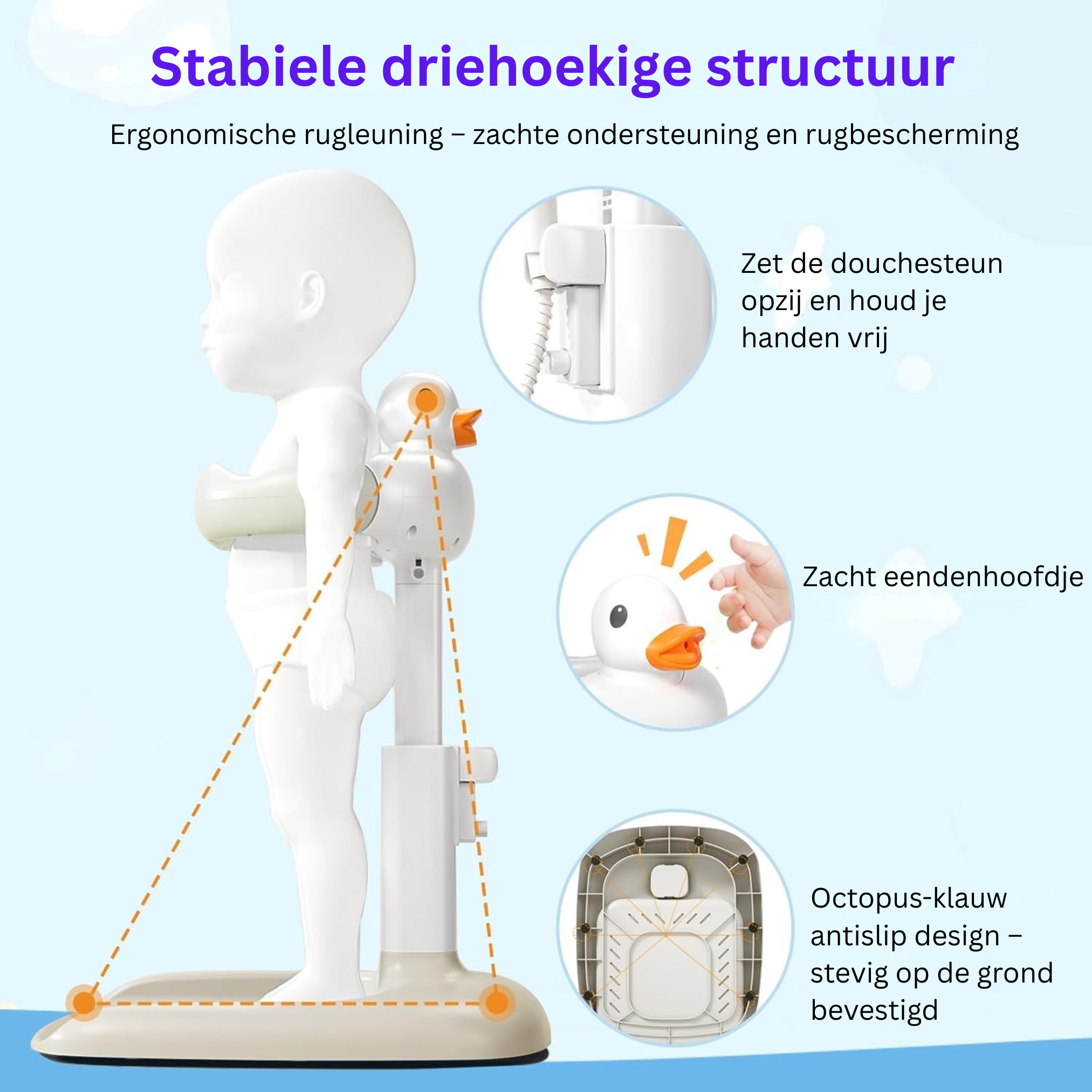 BadBuddy™  Verstelbare Badsteun voor Baby’s