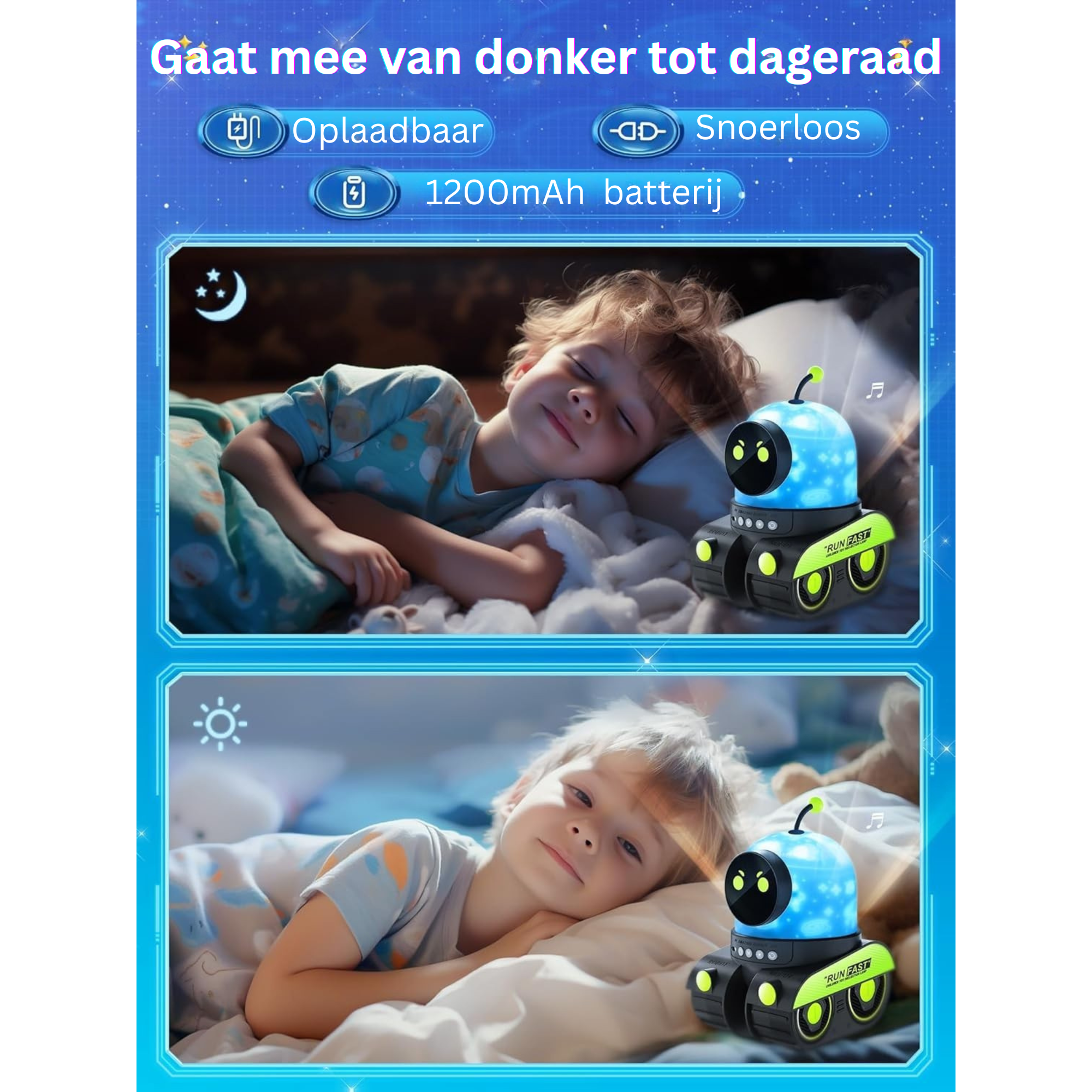 DroomGloed™ Robot Nachtlamp