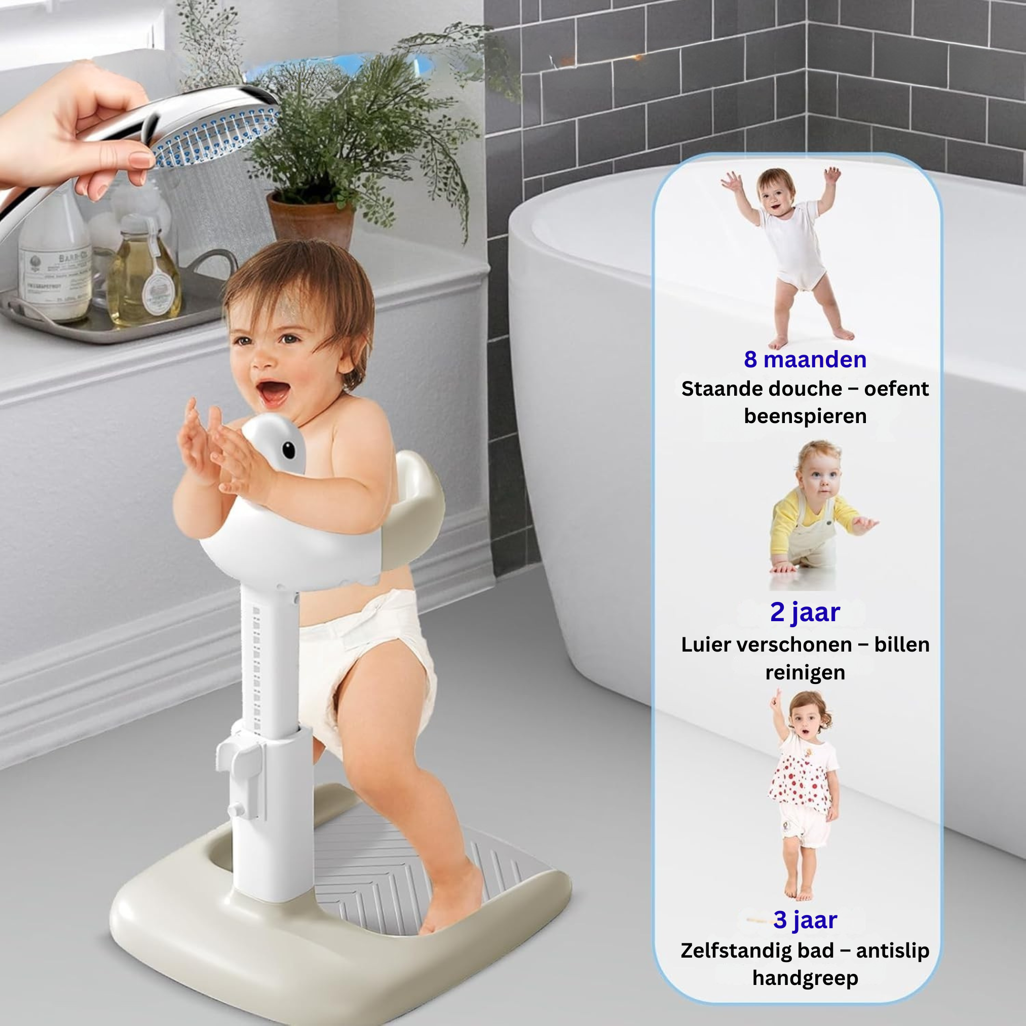 BadBuddy™  Verstelbare Badsteun voor Baby’s